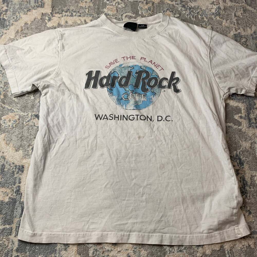Vintage 90s Hard Rock Cafe Washington D.C. 'Save The Planet' T-Shirt